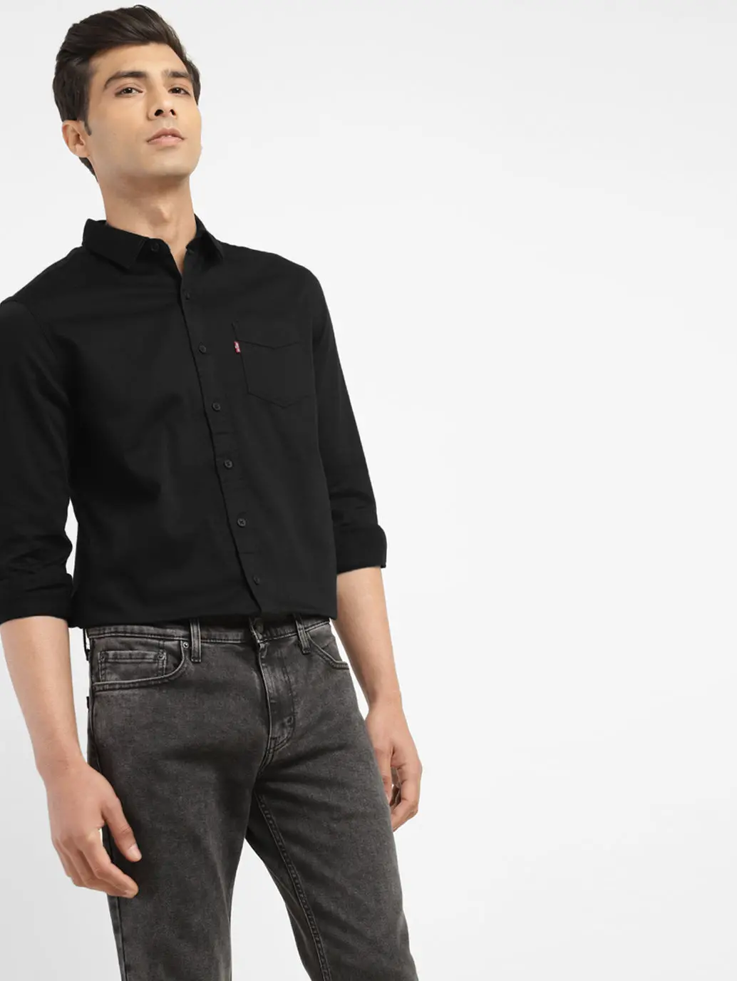 Men's Solid Slim Fit Shirt 1