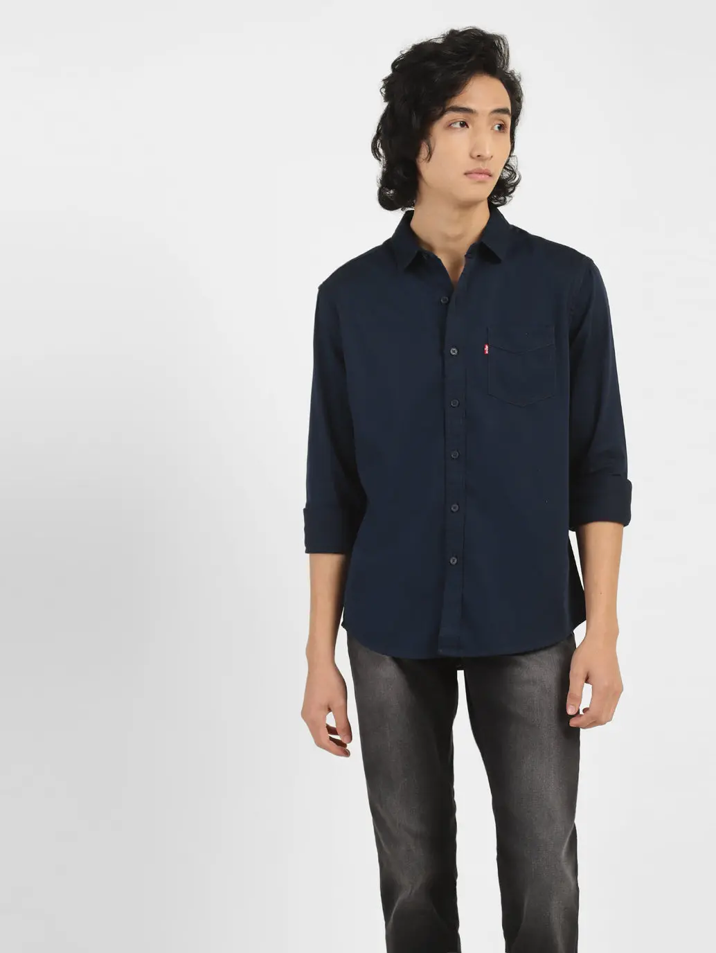 Men's Solid Slim Fit Shirt 1