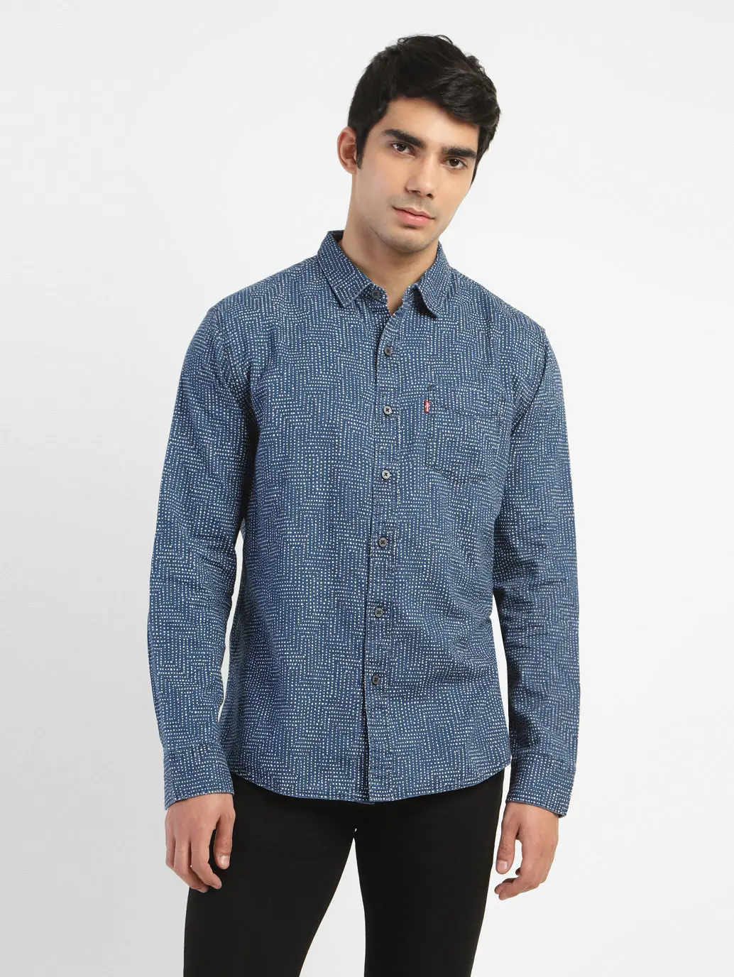 Men's All Over Print Spread Collar Shirt 2