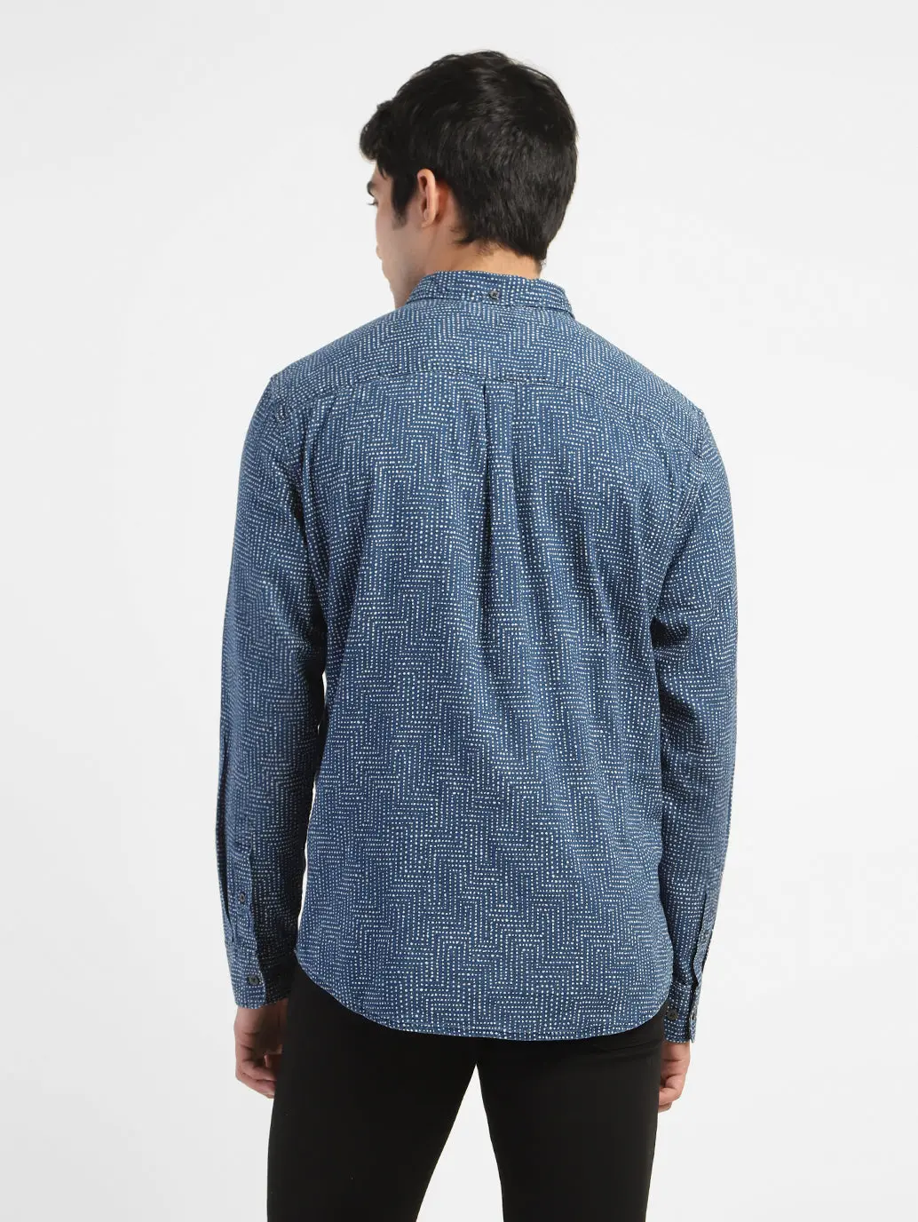 Men's All Over Print Spread Collar Shirt 3