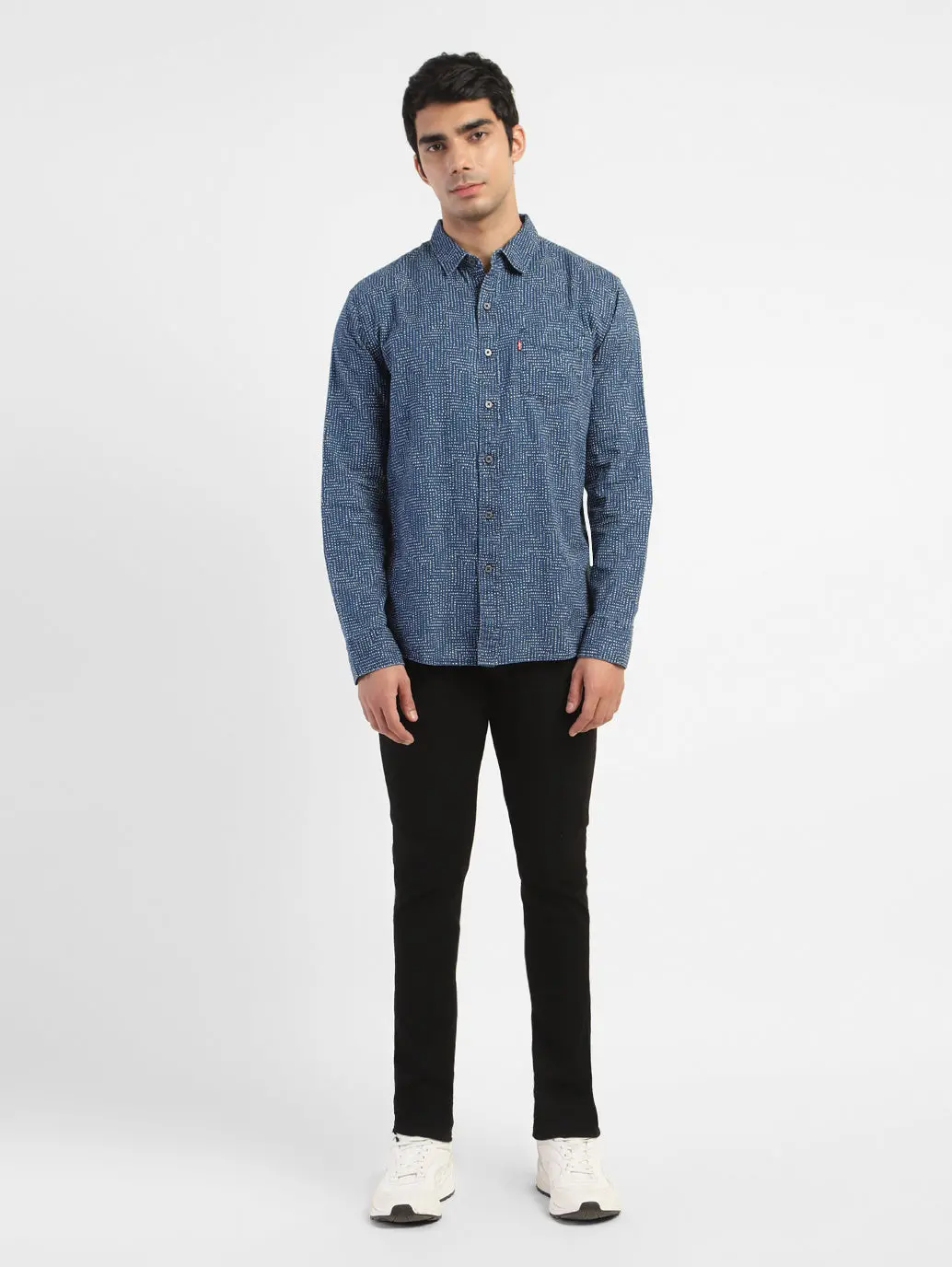 Men's All Over Print Spread Collar Shirt 5