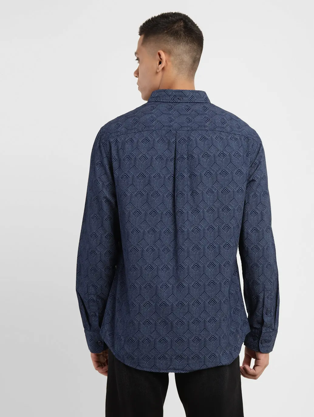 Men's Geometric Print Slim Fit Shirt 3
