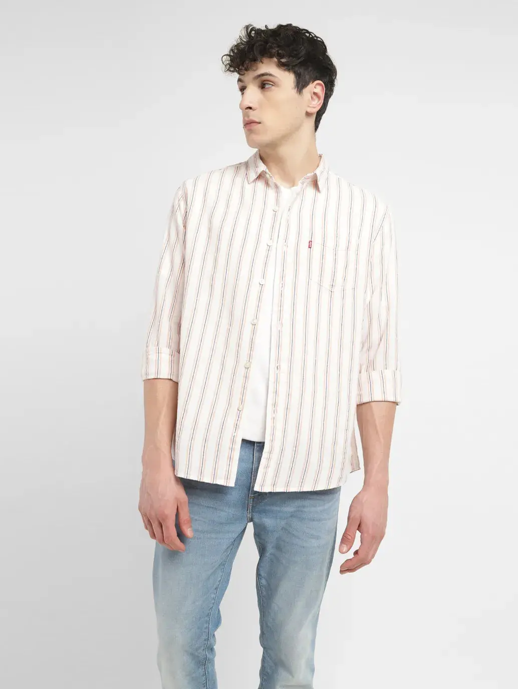 Men's Striped Slim Fit Shirt 1