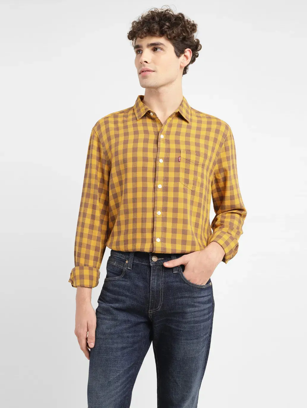 Men's Checkered Slim Fit Shirt 1
