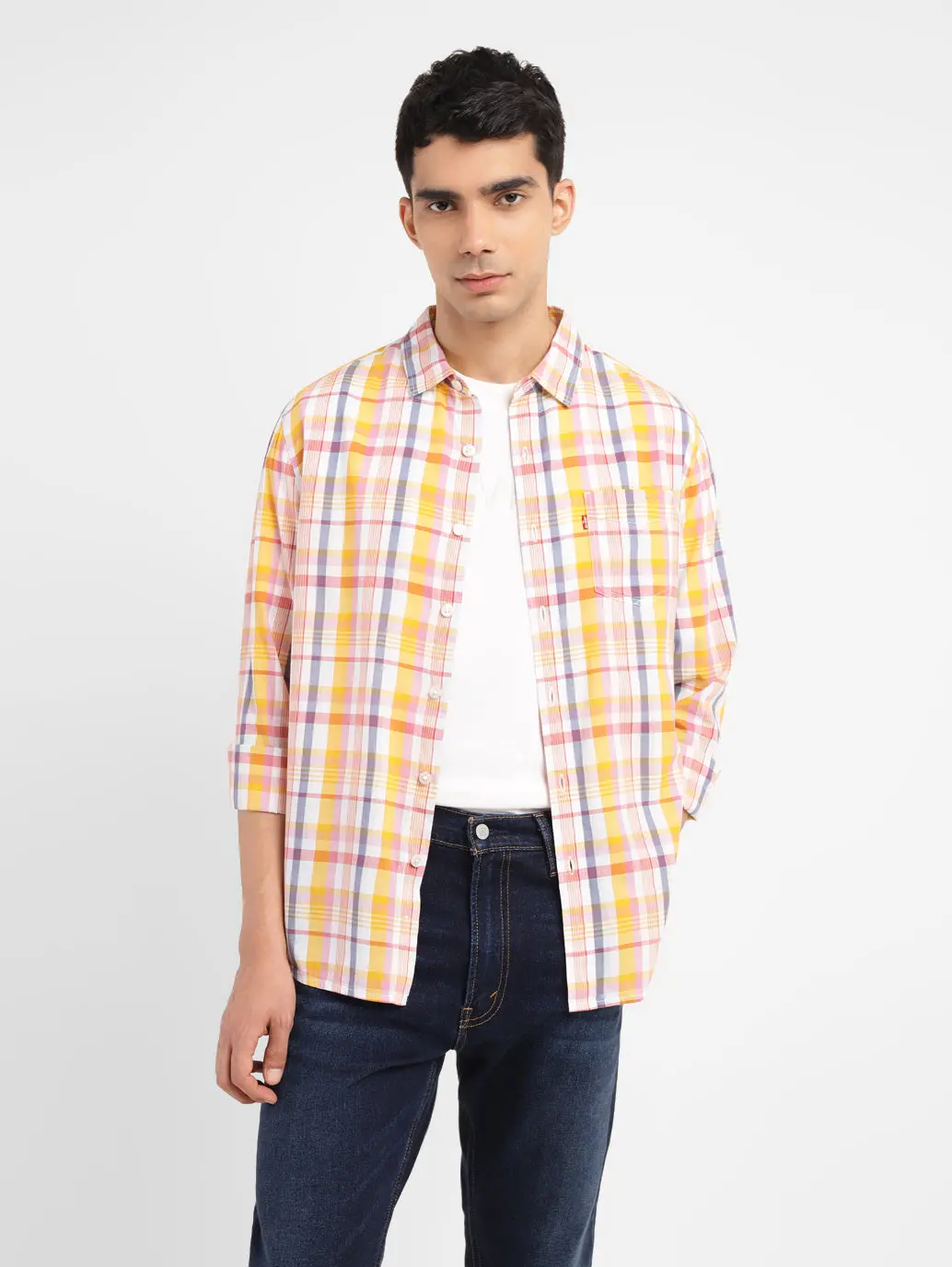 Men's Checkered Slim Fit Shirt 1