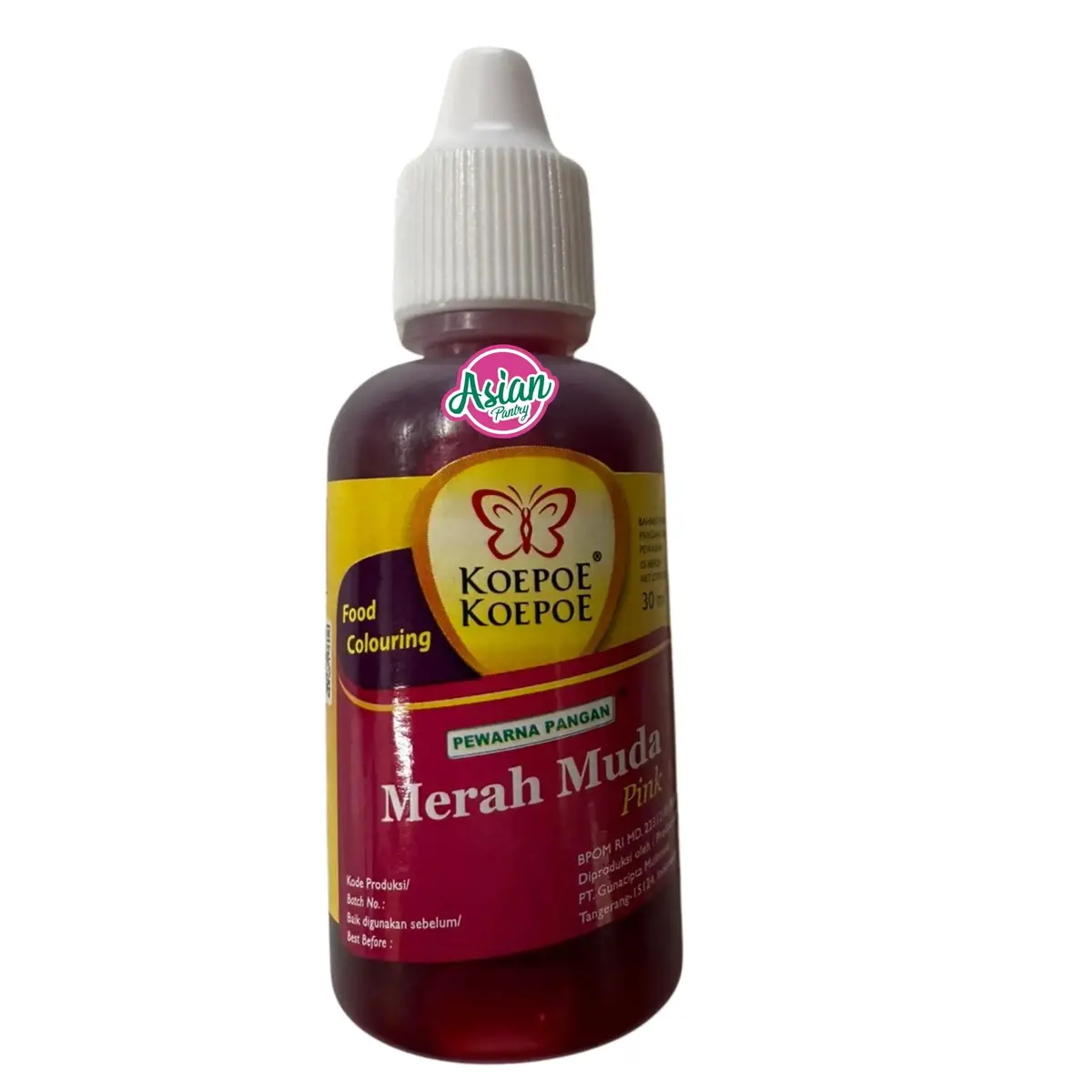 Koepoe Koepoe Food Colouring - Pink/Merah Muda 30Ml 1