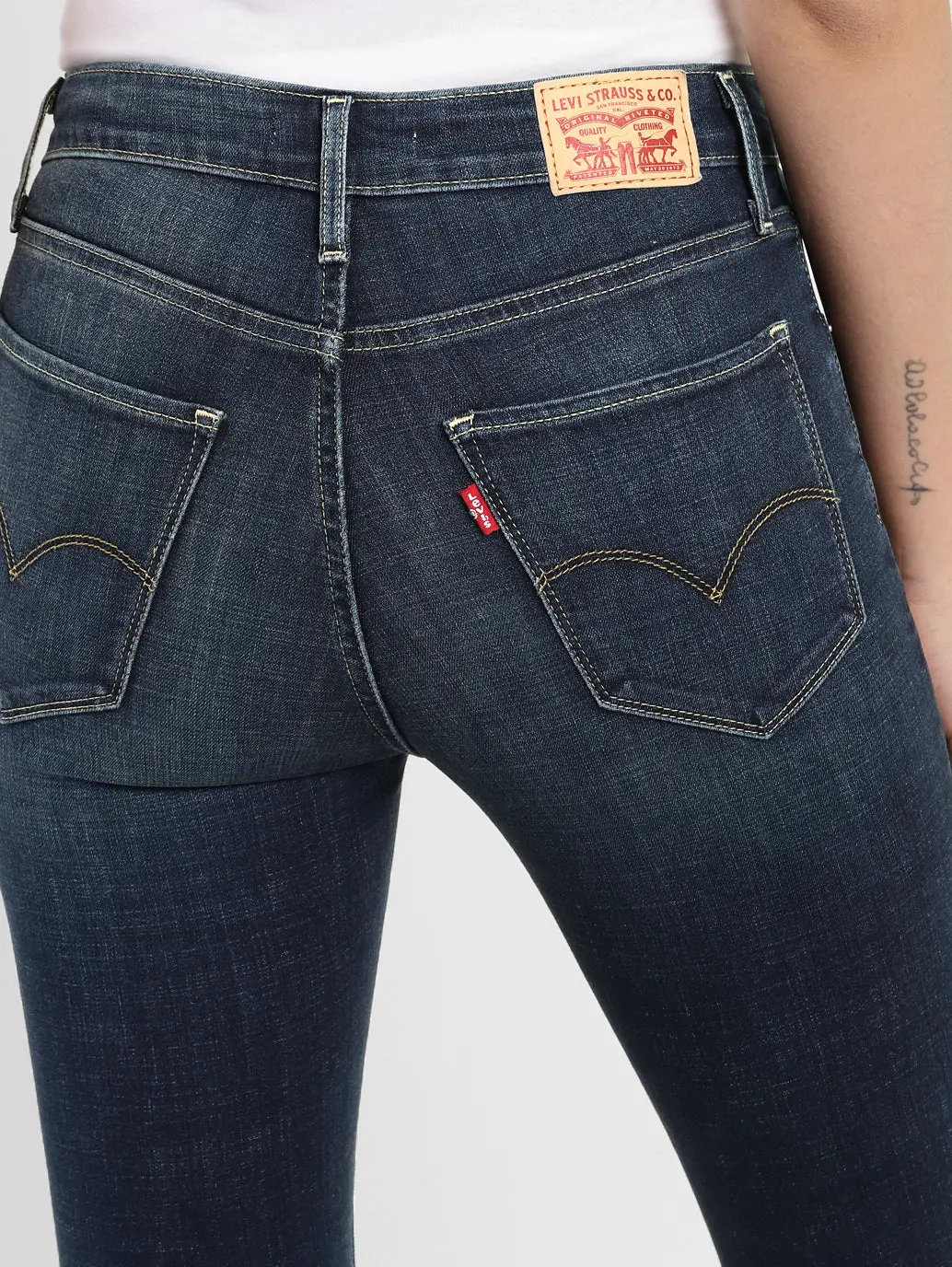 Women's 725 Blue Bootcut Fit High Rise Jeans 7