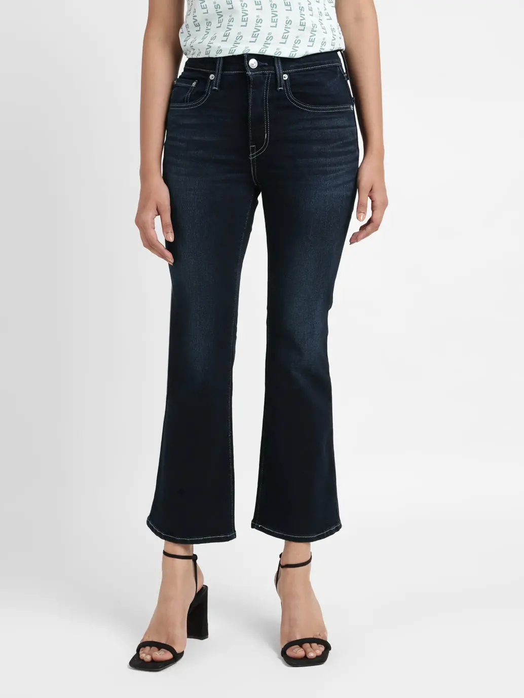 Women's 725 Black Bootcut Fit High Rise Jeans 2