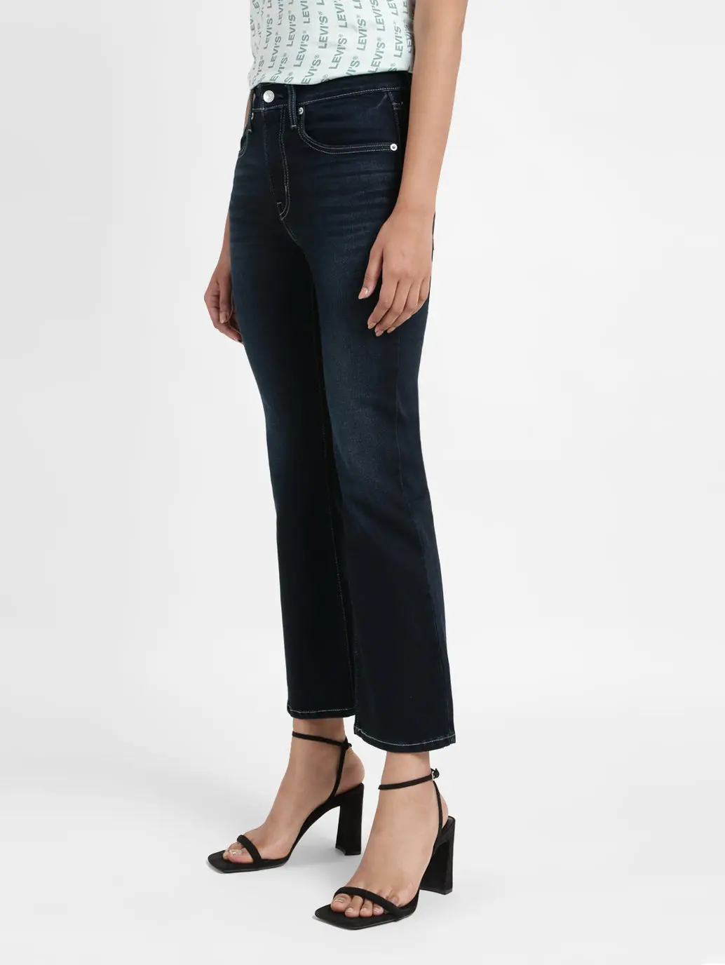 Women's 725 Black Bootcut Fit High Rise Jeans 5