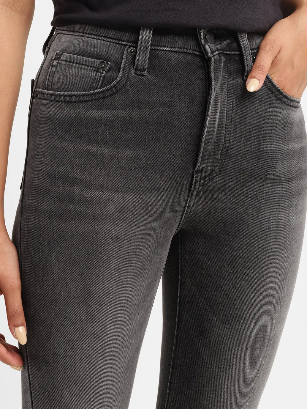 Women's 725 Grey Bootcut Fit High Rise Jeans 5