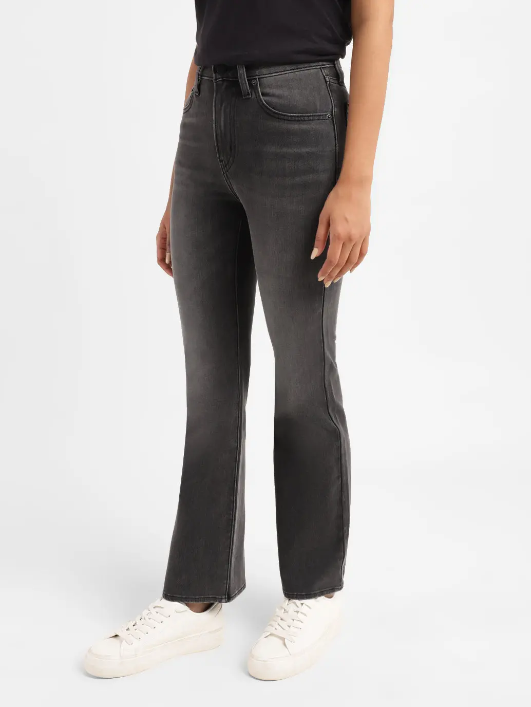 Women's 725 Grey Bootcut Fit High Rise Jeans 6
