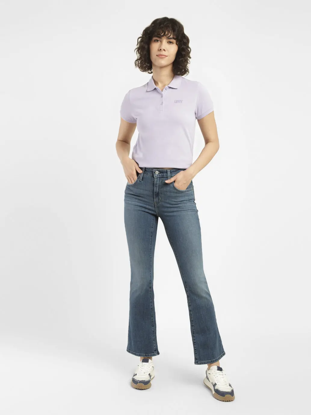 Women's 725 Blue Bootcut Fit High Rise Jeans 1