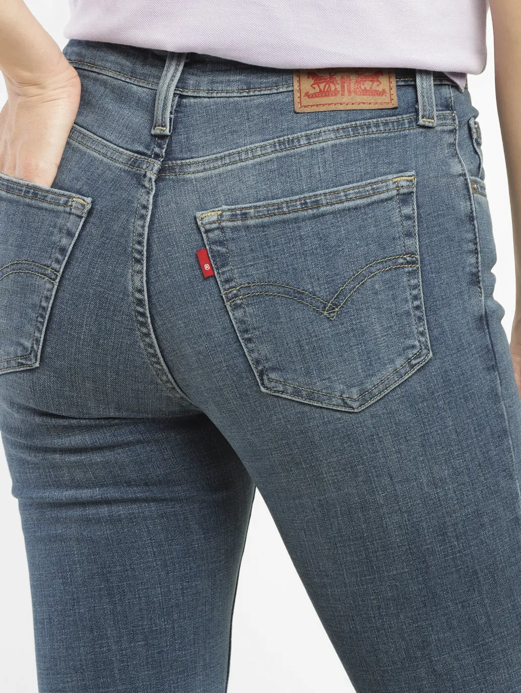 Women's 725 Blue Bootcut Fit High Rise Jeans 6