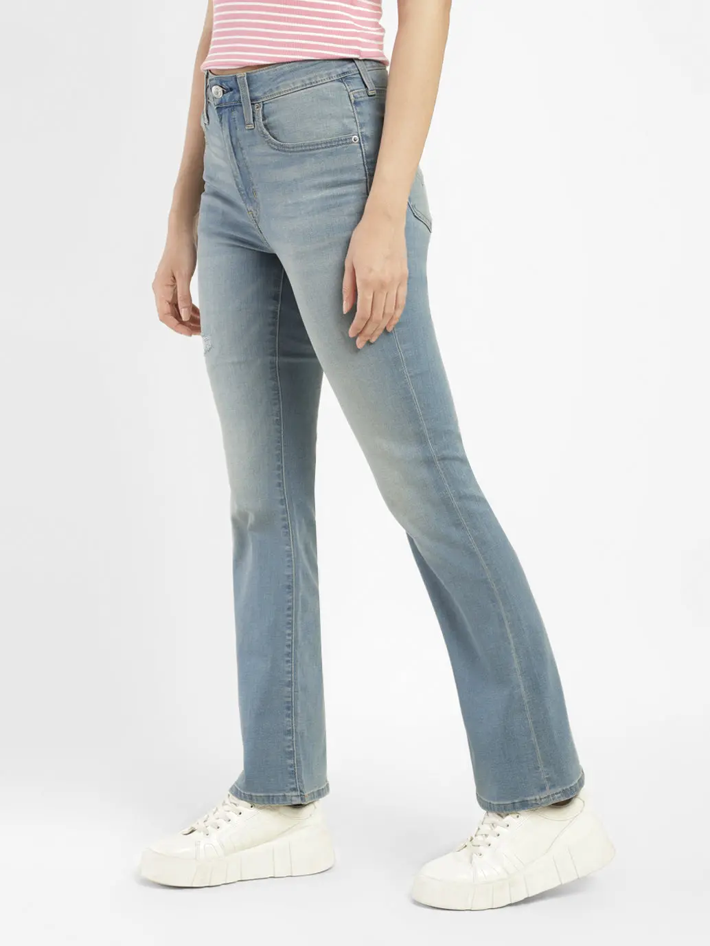 Women's 725 Blue Bootcut Fit High Rise Jeans 3