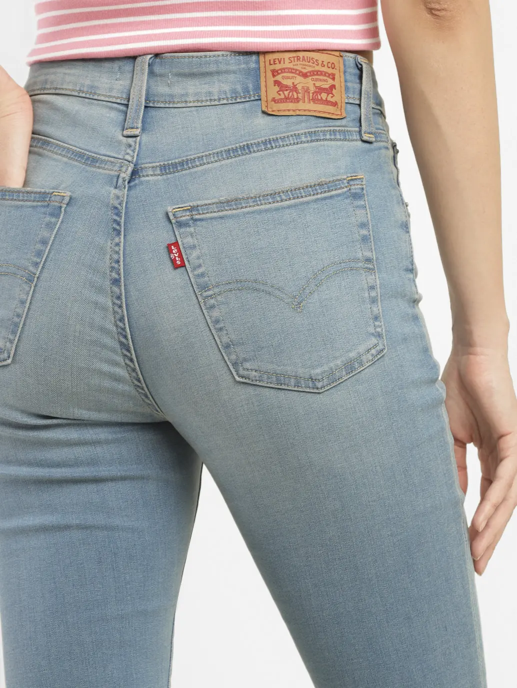 Women's 725 Blue Bootcut Fit High Rise Jeans 6