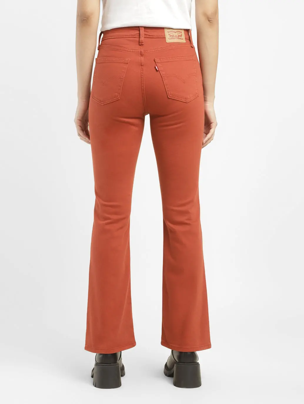 Women's 725 Orange Bootcut Fit High Rise Jeans 2