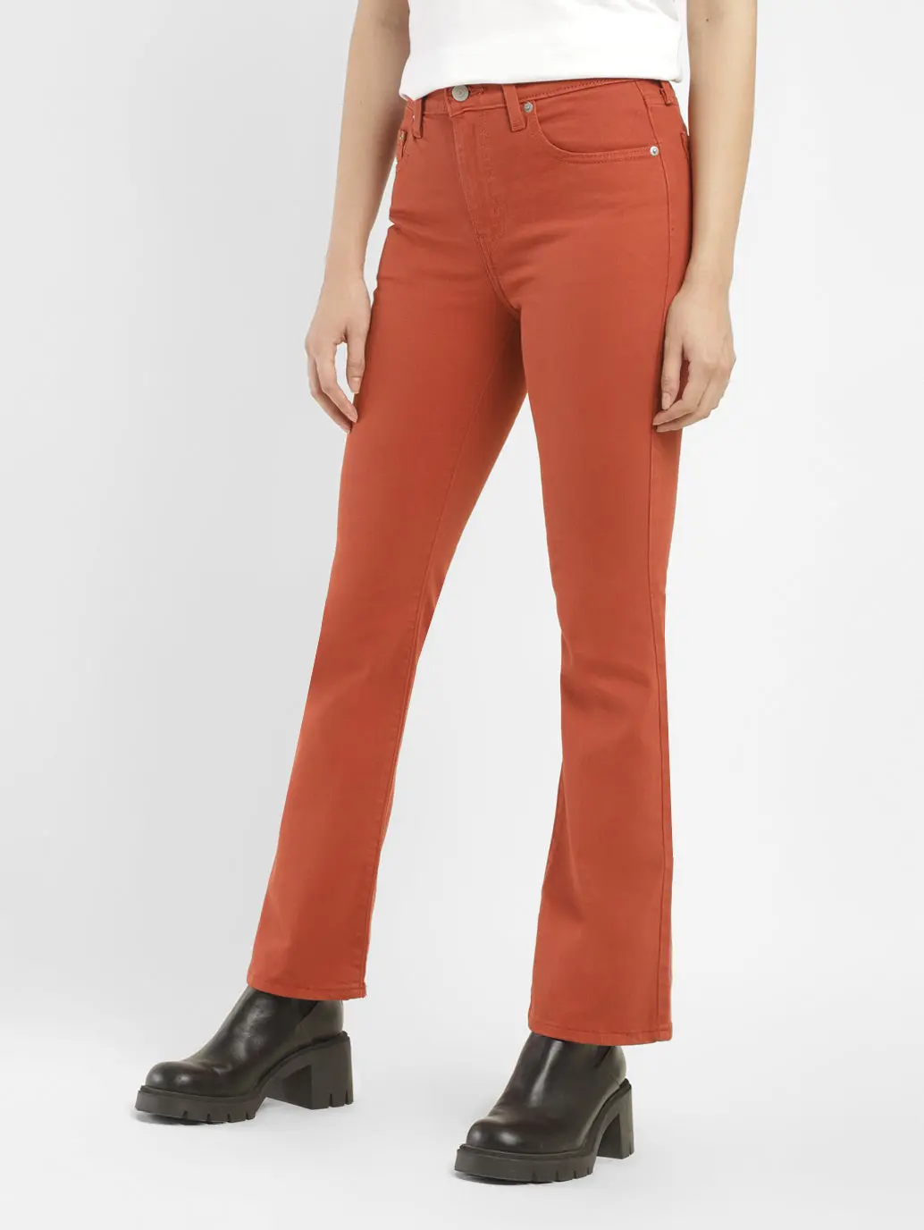 Women's 725 Orange Bootcut Fit High Rise Jeans 3
