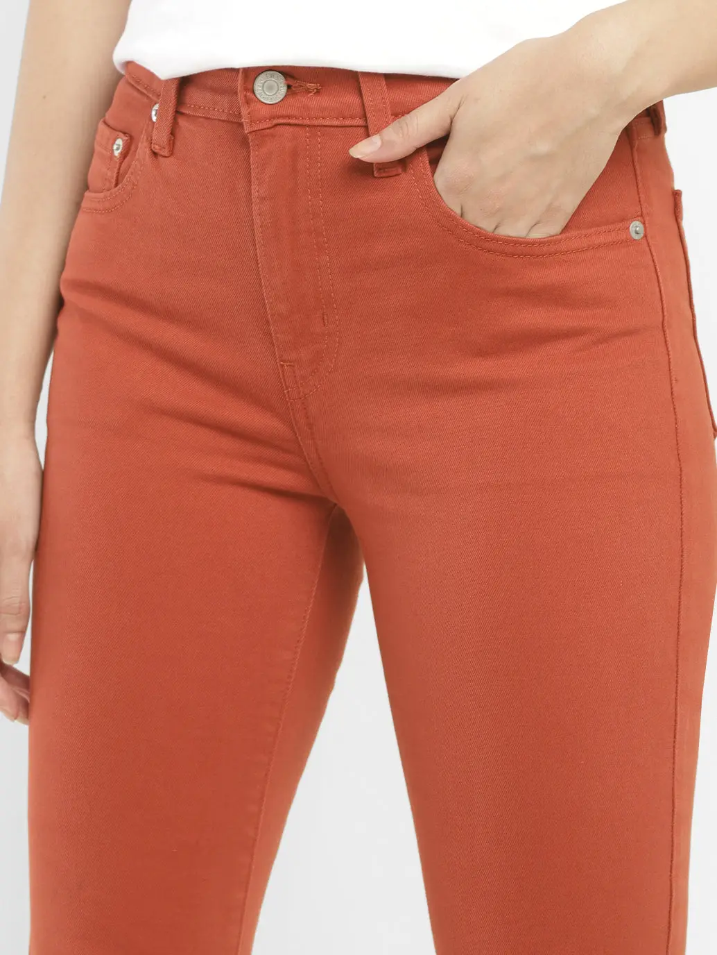 Women's 725 Orange Bootcut Fit High Rise Jeans 5