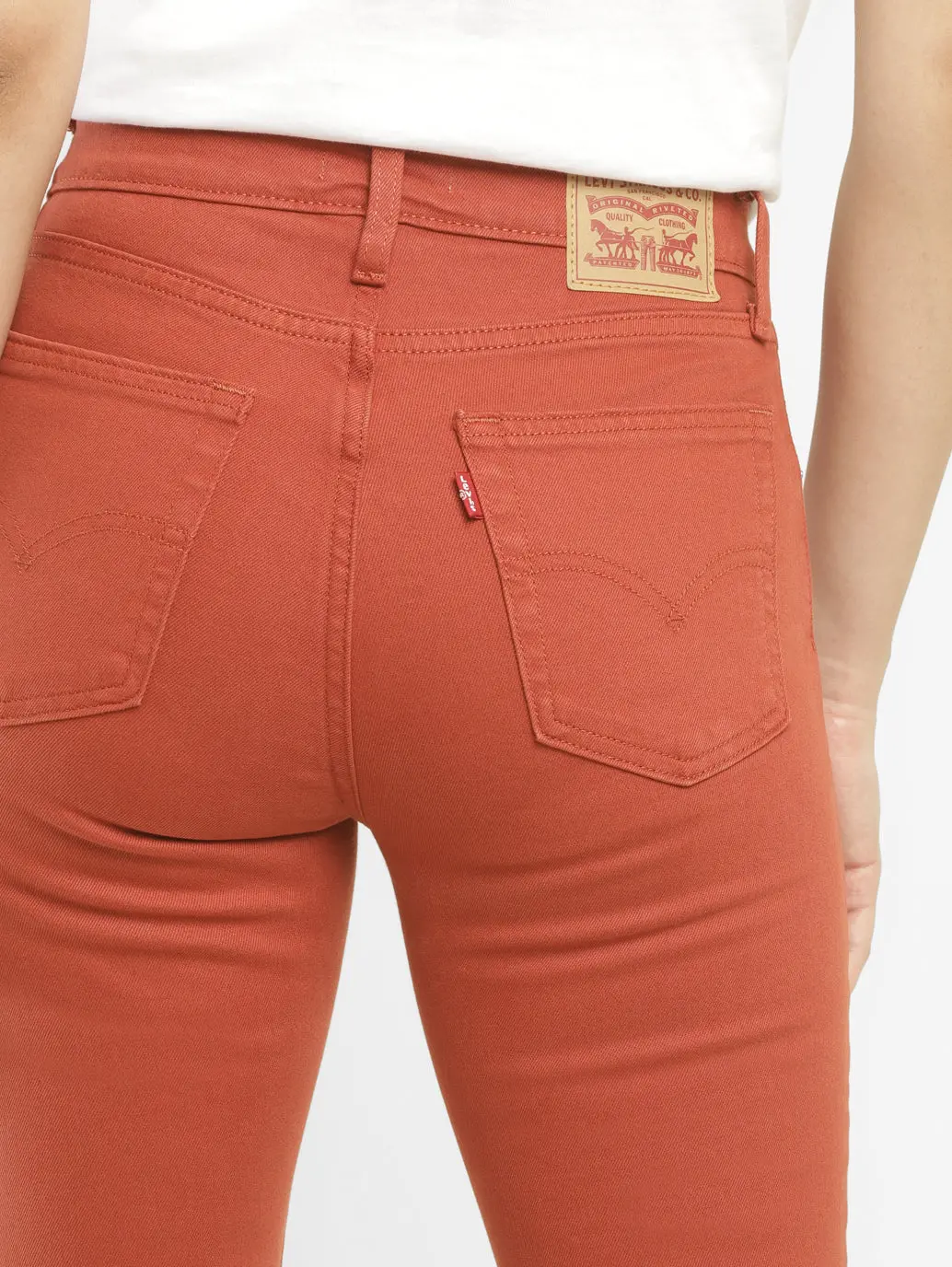 Women's 725 Orange Bootcut Fit High Rise Jeans 6