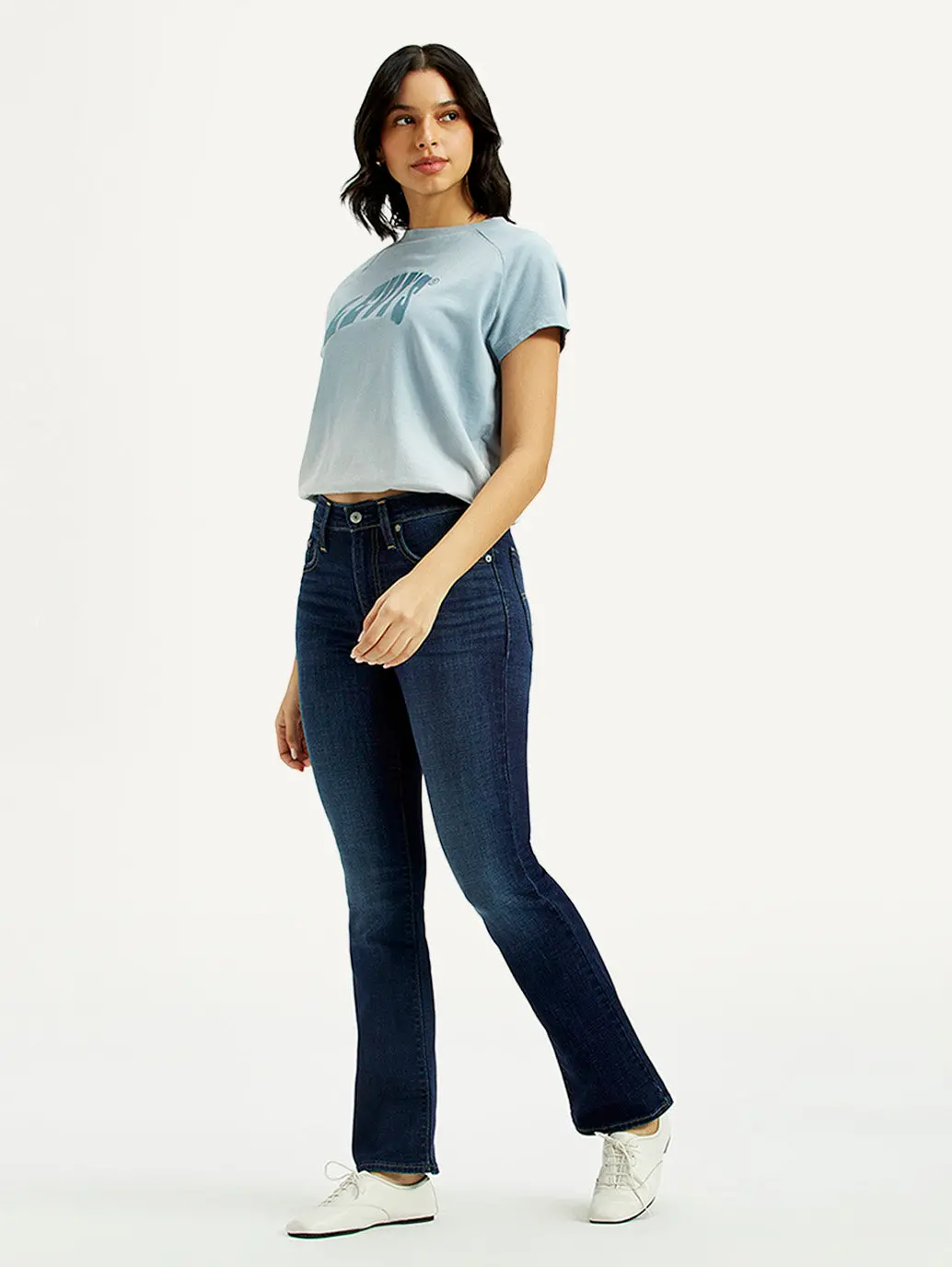 Women's 725 Dark Indigo Bootcut Fit High Rise Jeans 1