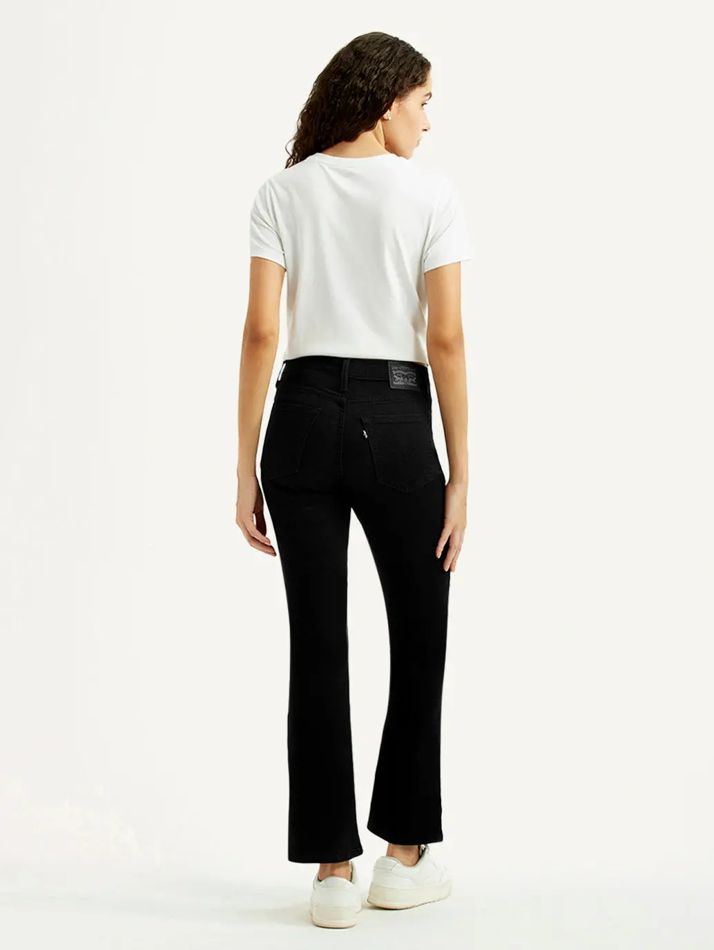 Women's 725 Black Slim Bootcut Fit High Rise Jeans 3