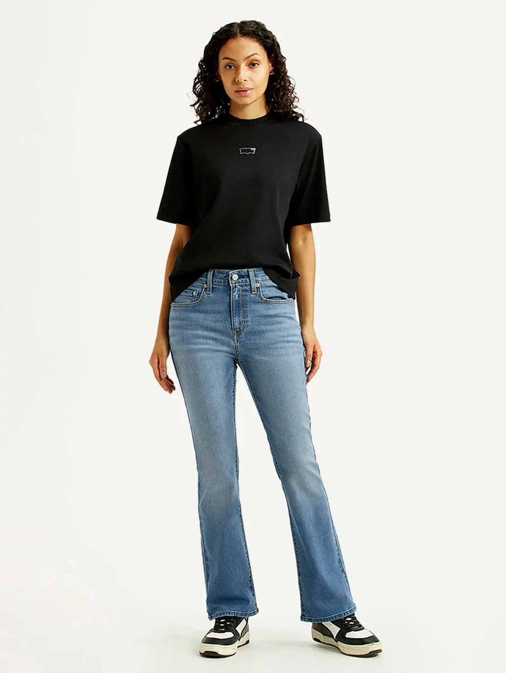 Women's 725 Med Indigo Bootcut Fit High Rise Jeans 1