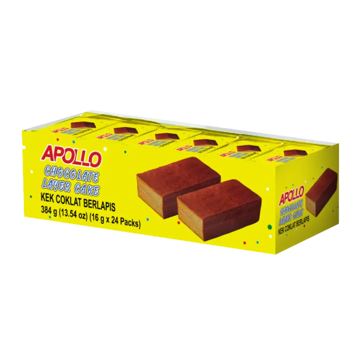 Apollo Chocolate Layer Cake 24Pk 1