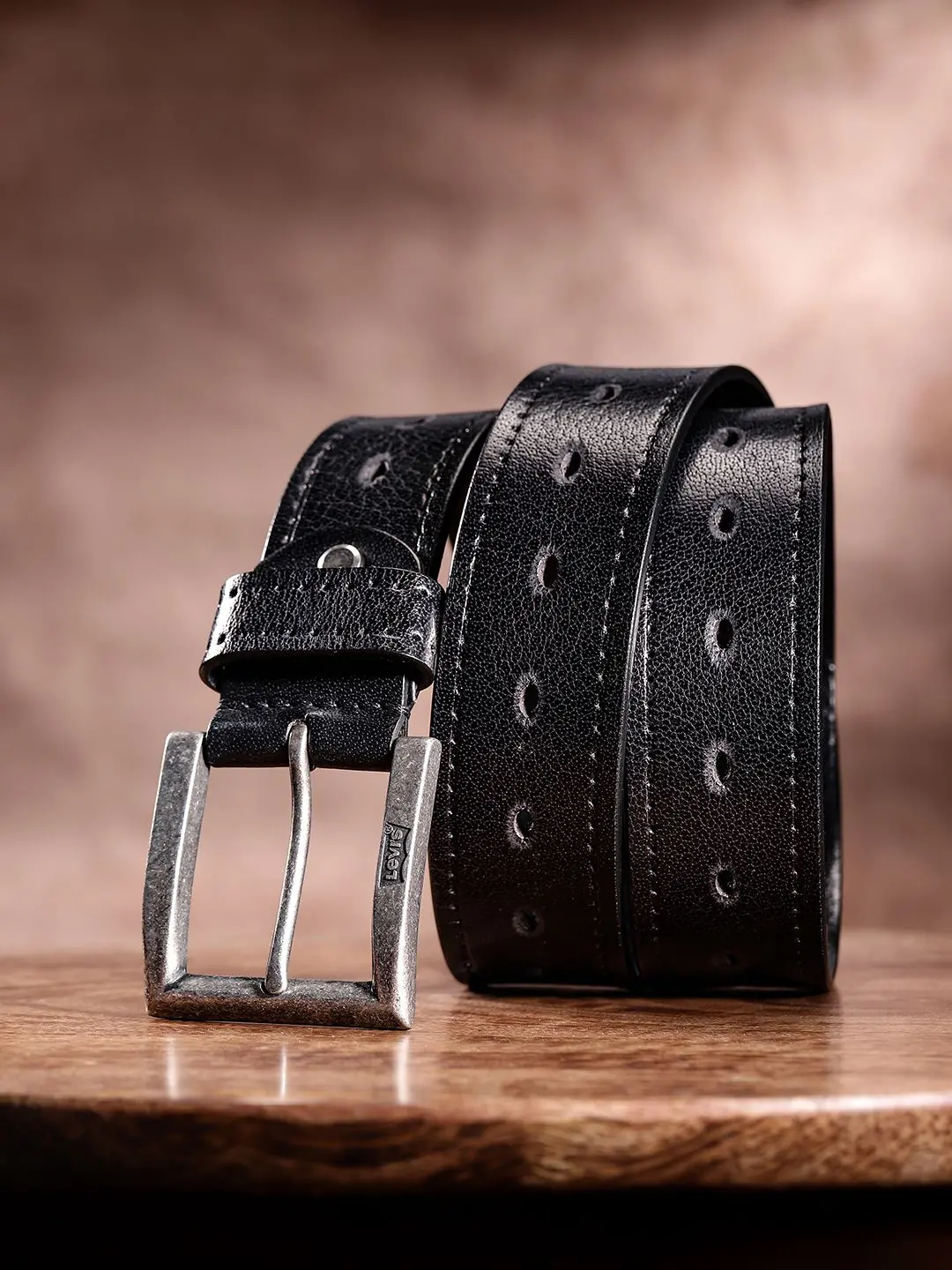 Men's Black Solid Belt 1