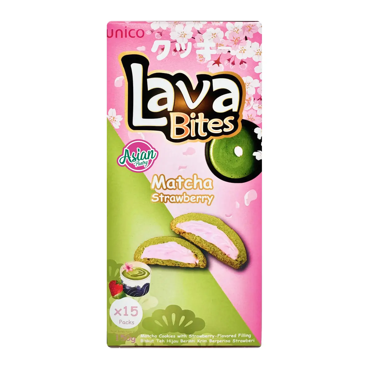 Lava Bites Matcha Strawberry 150G 1