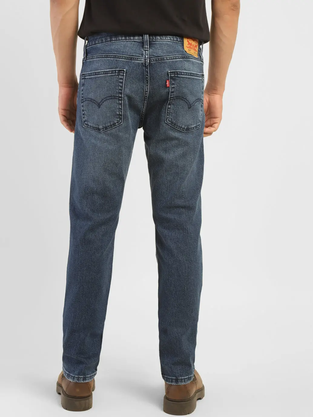 Men's 513 Blue Slim Straight Fit Mid Rise Jeans 2