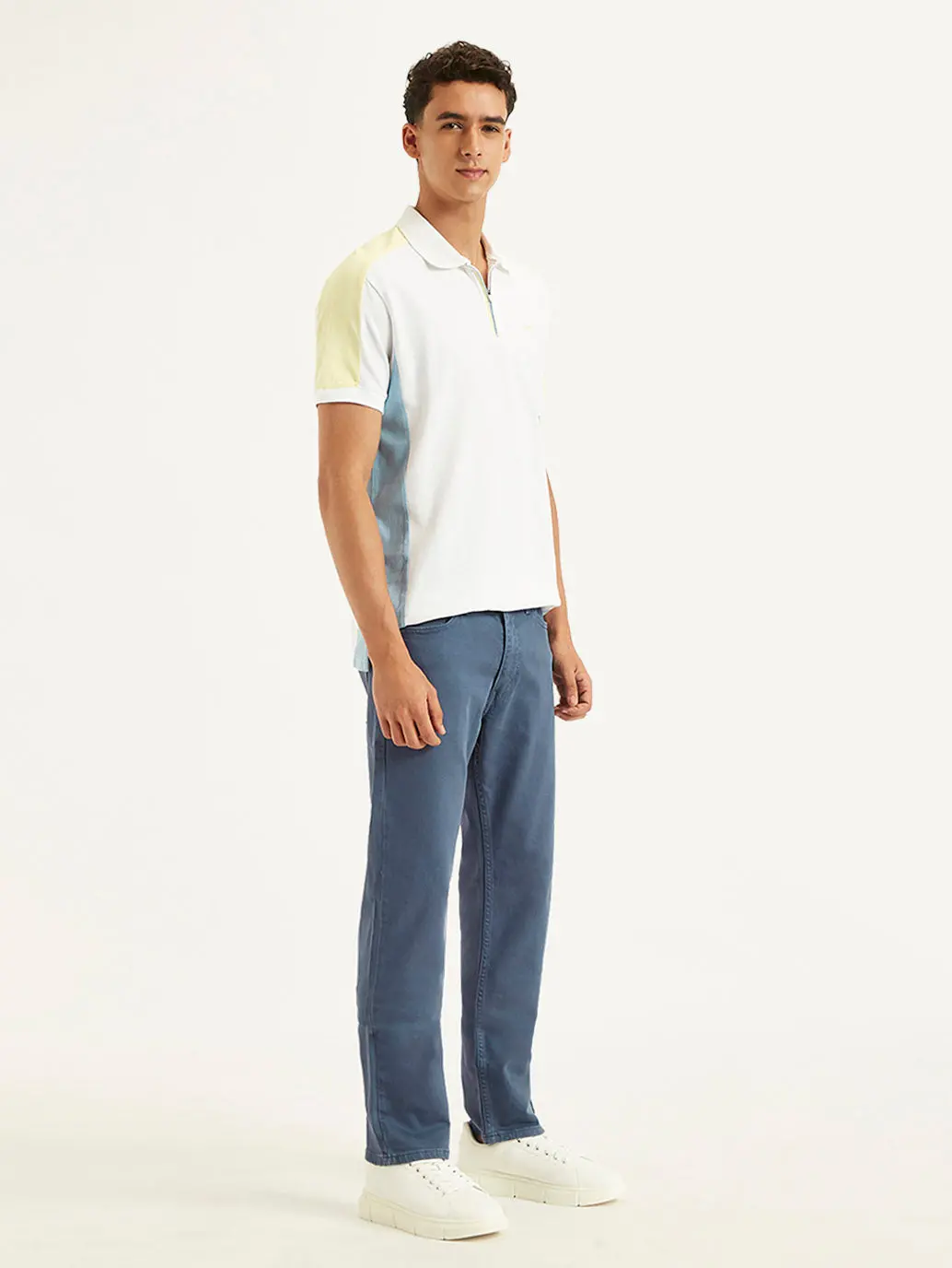 Men's 512 Blue Slim Tapered Fit Mid Rise Jeans 3