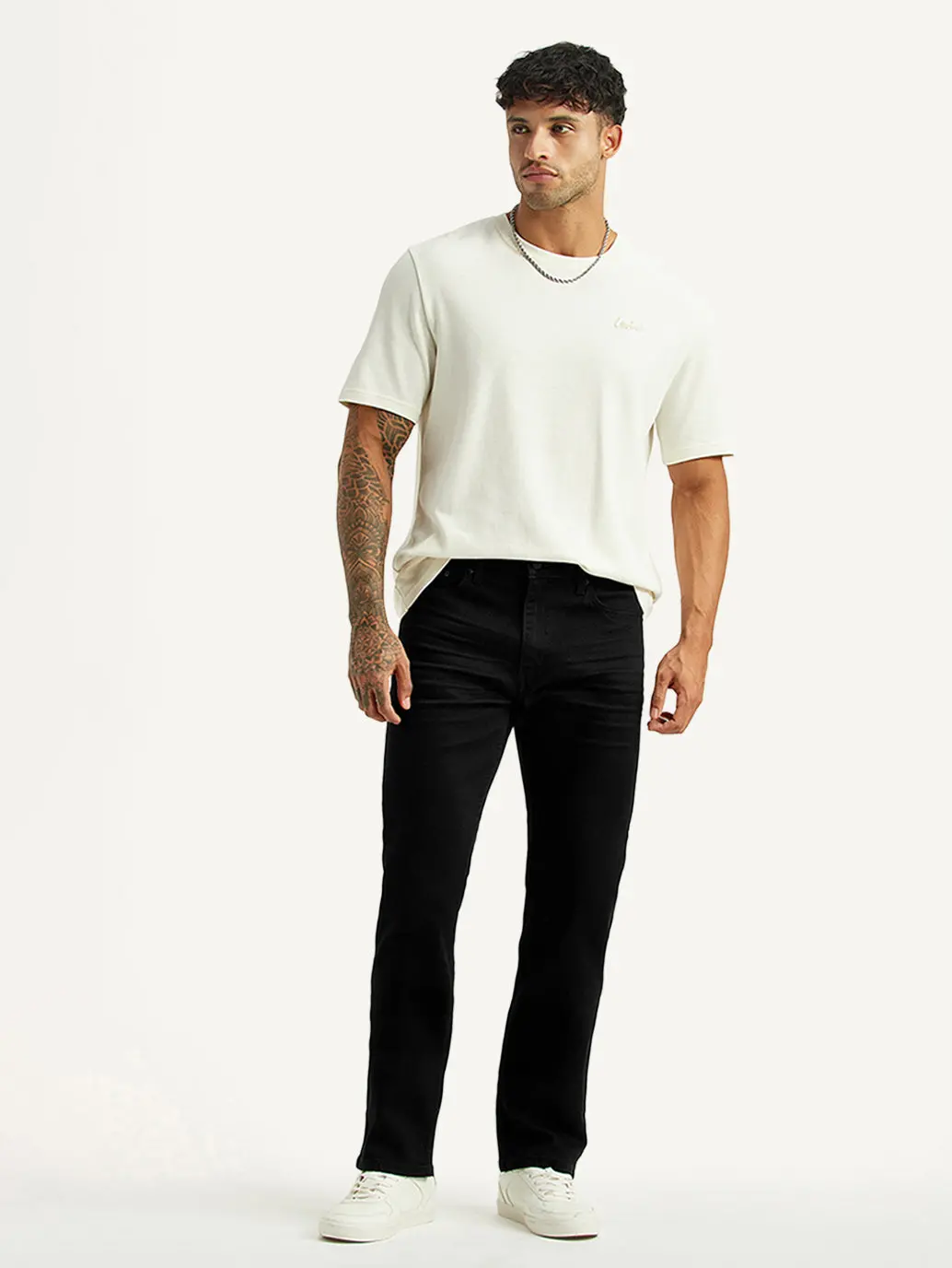 Men's 513 Black Slim Straight Fit Mid Rise Kooltex Jeans 1