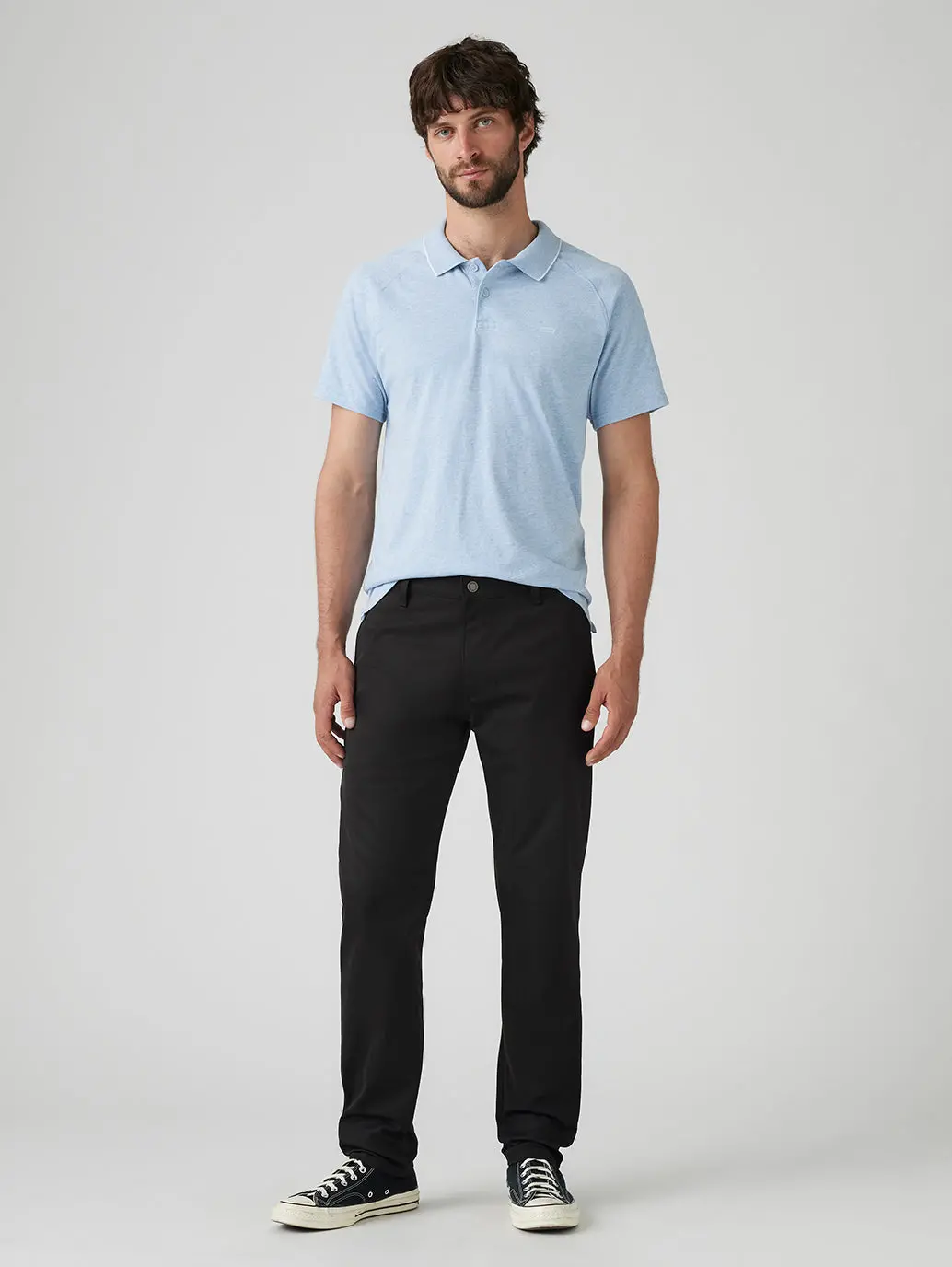 Men's Black Straight Fit Tech Pant 1