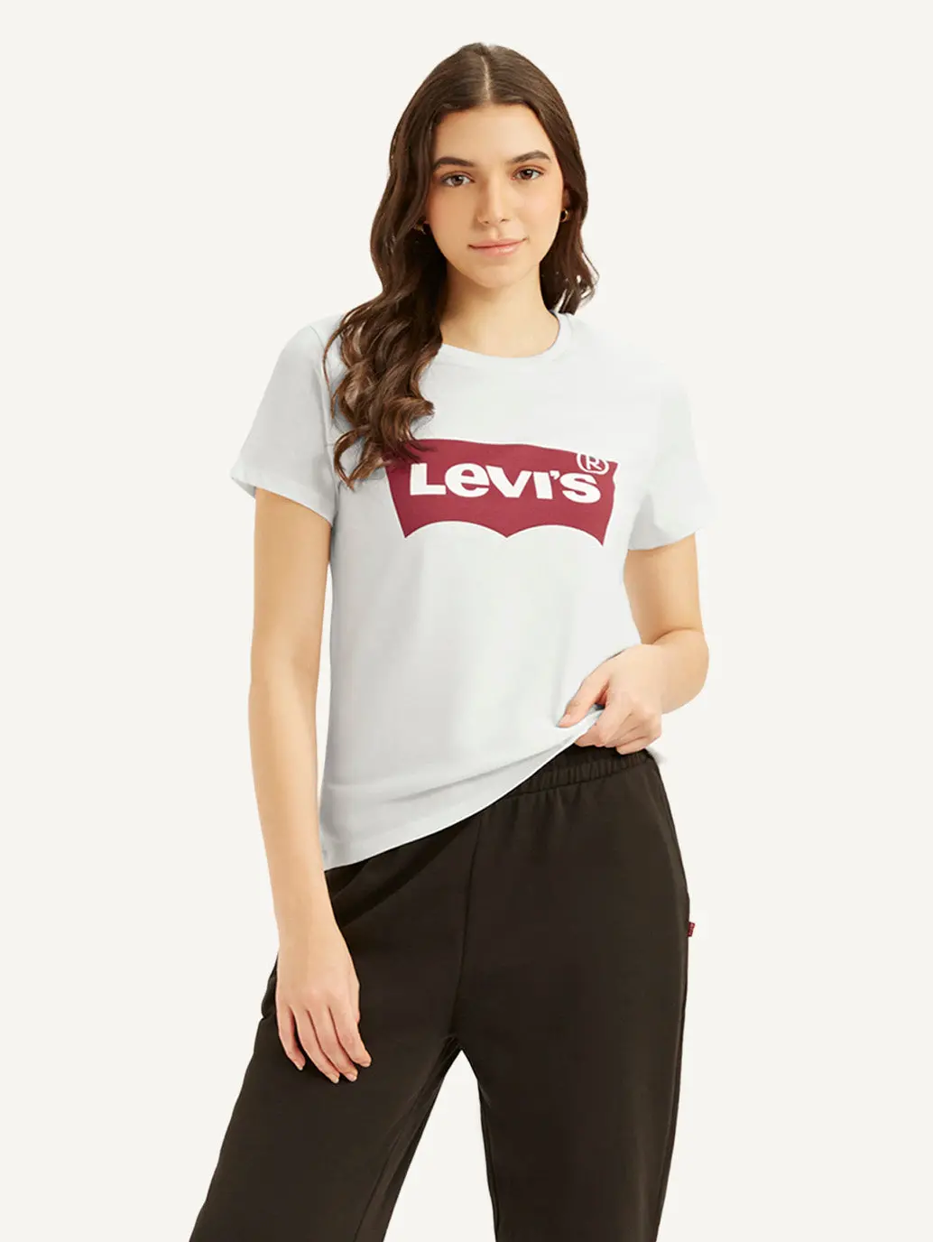Women's Brand Logo Crew Neck T-Shirt 1