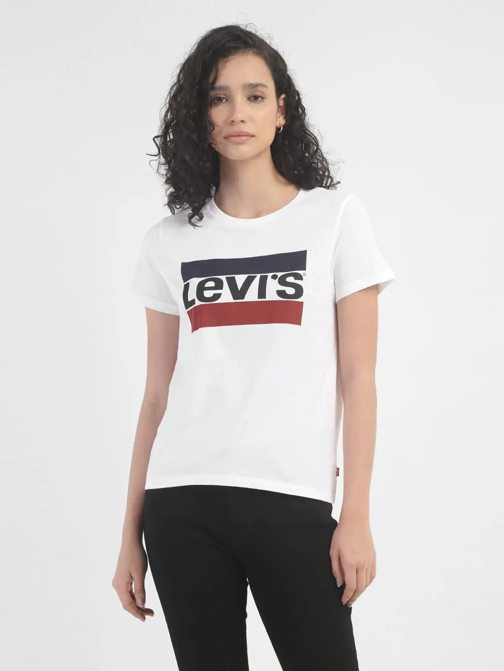 Women's Brand Logo Crew Neck T-Shirt 2