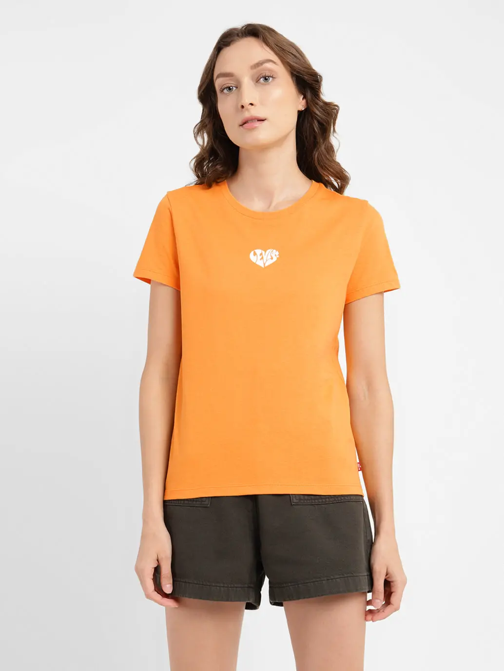 Women's Solid Crew Neck T-Shirt 1