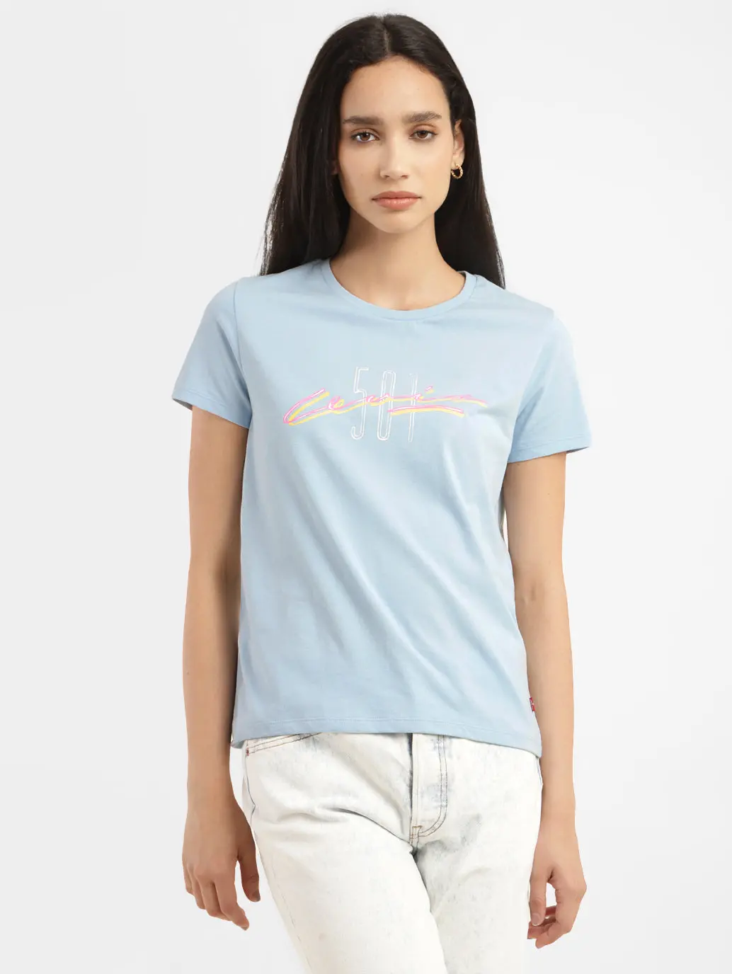 Women's Typography Crew Neck T-Shirt 2