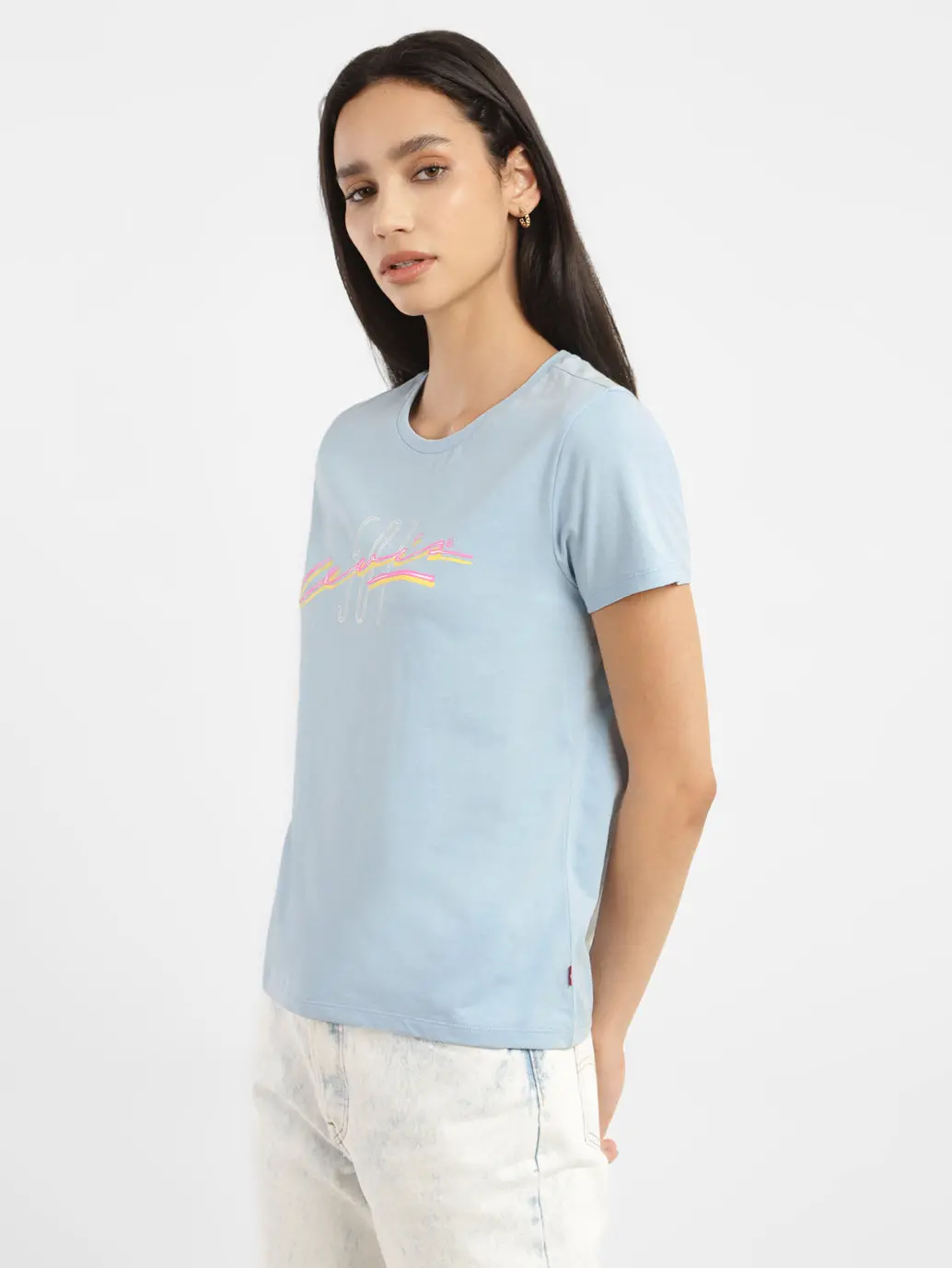 Women's Typography Crew Neck T-Shirt 4