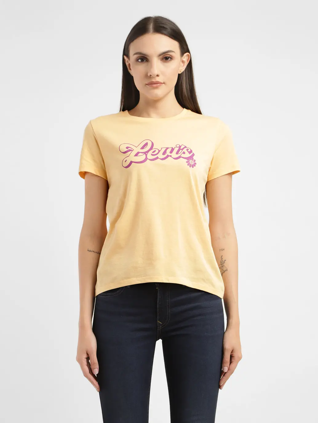 Women's Brand Logo Regular Fit T-Shirt 1