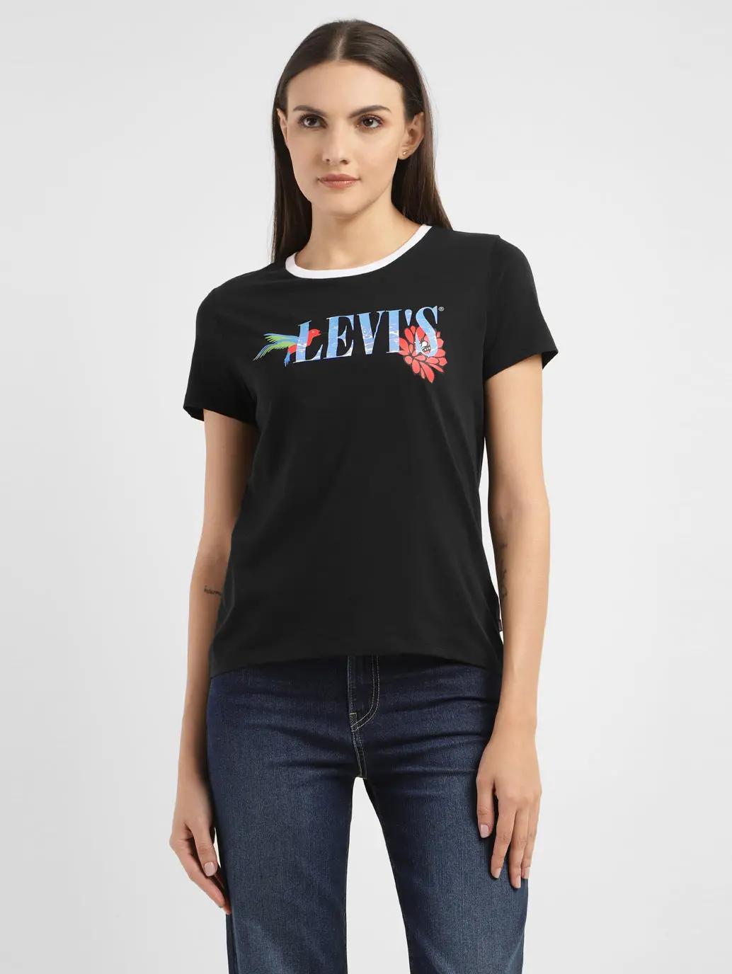 Women's Graphic Print Regular Fit T-Shirt 1