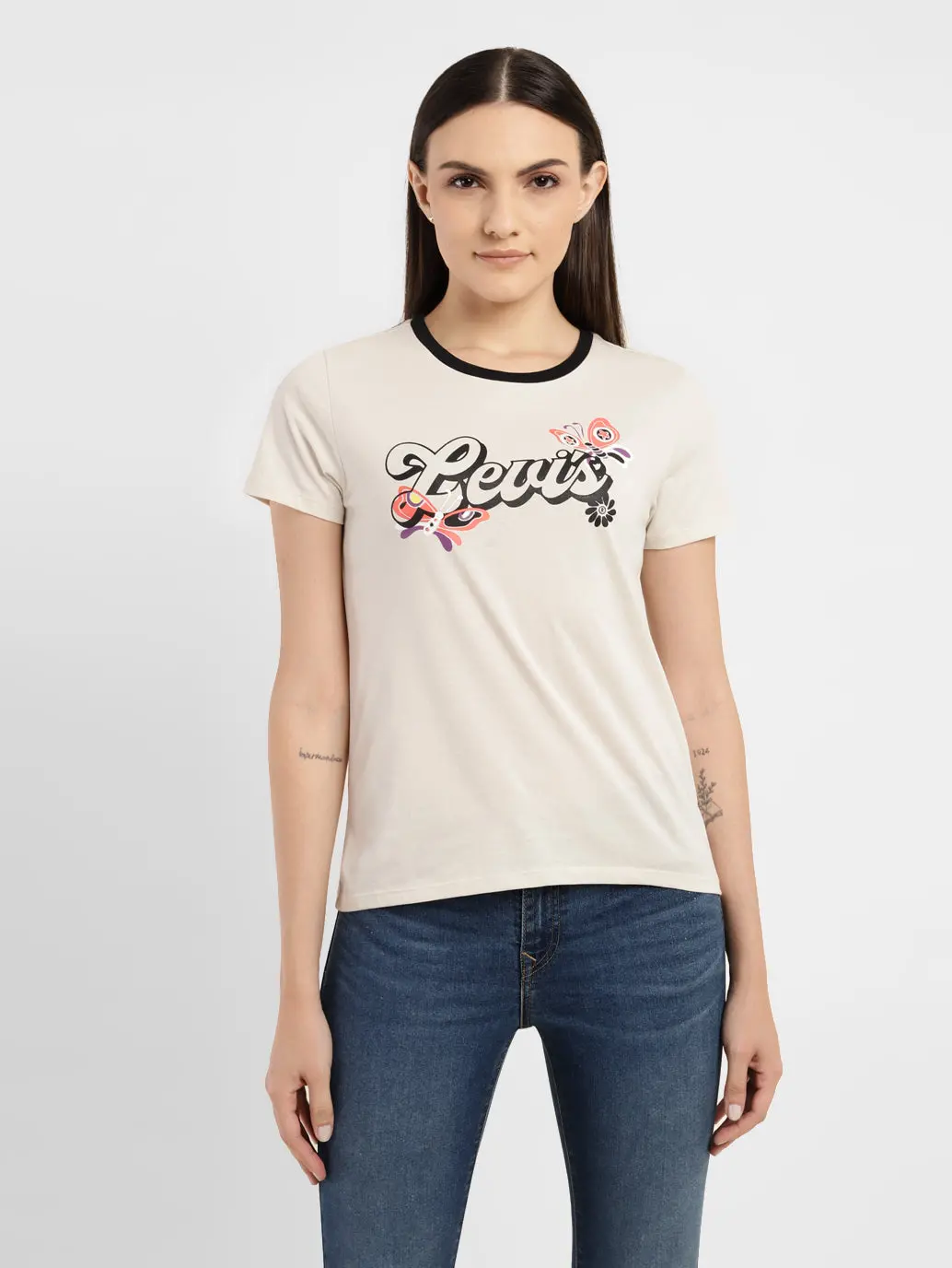 Women's Graphic Print Crew Neck T-Shirt 1