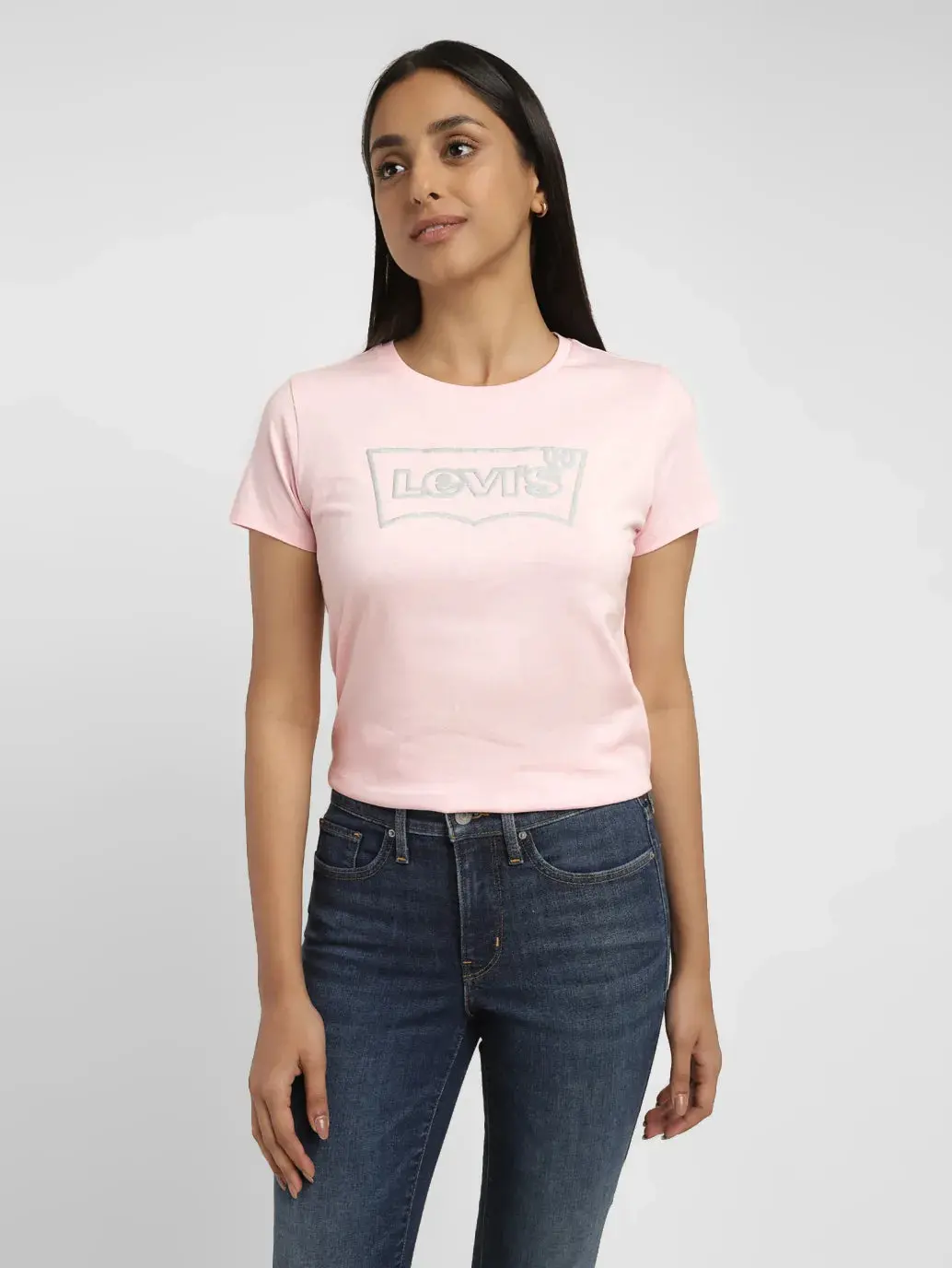 Women's Brand Logo Crew Neck T-Shirt 1