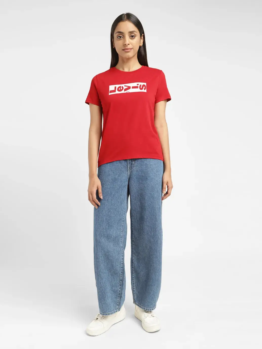 Women's Brand Logo Crew Neck T-Shirt 1