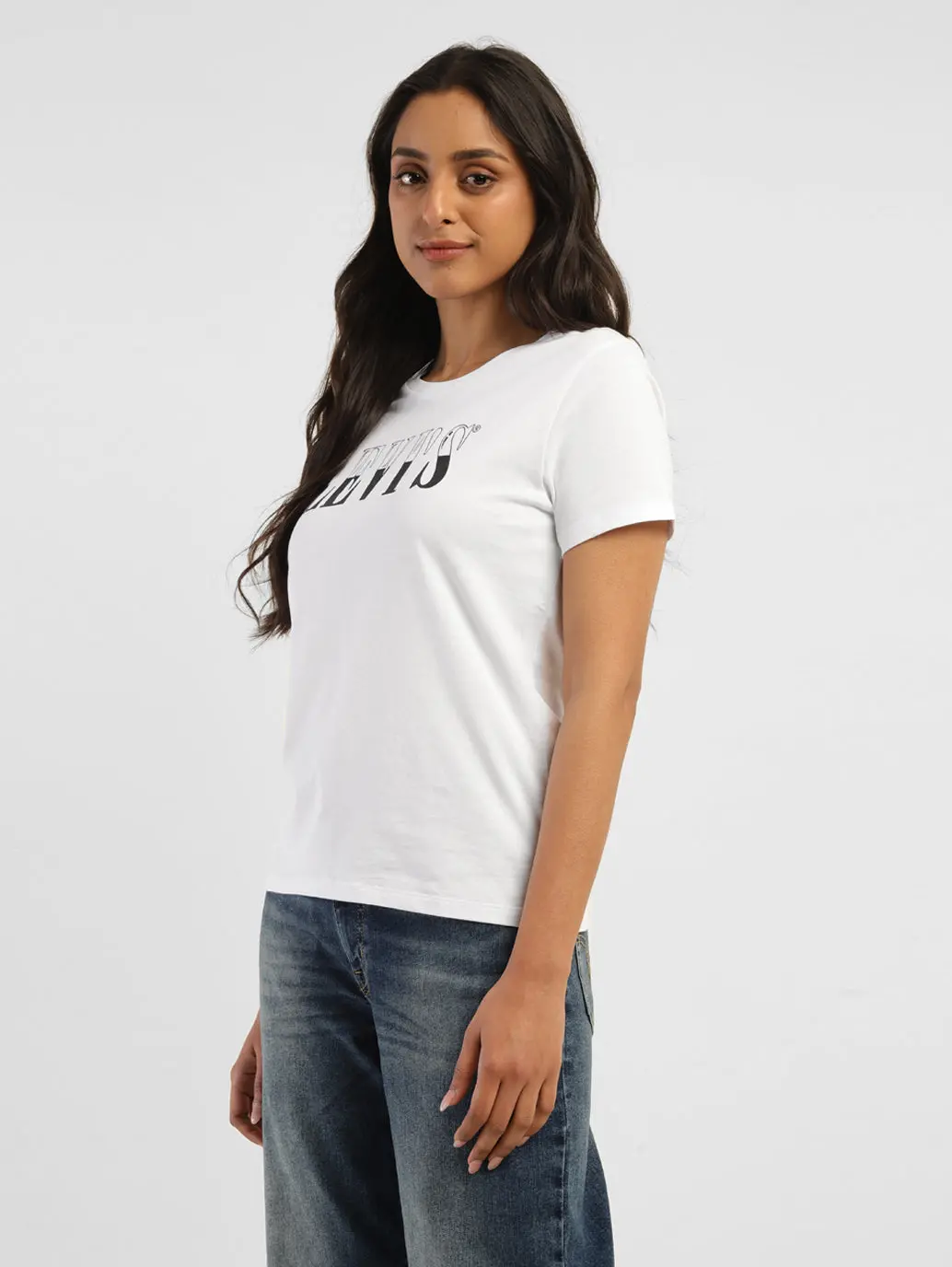 Women's Brand Logo Crew Neck T-Shirt 4