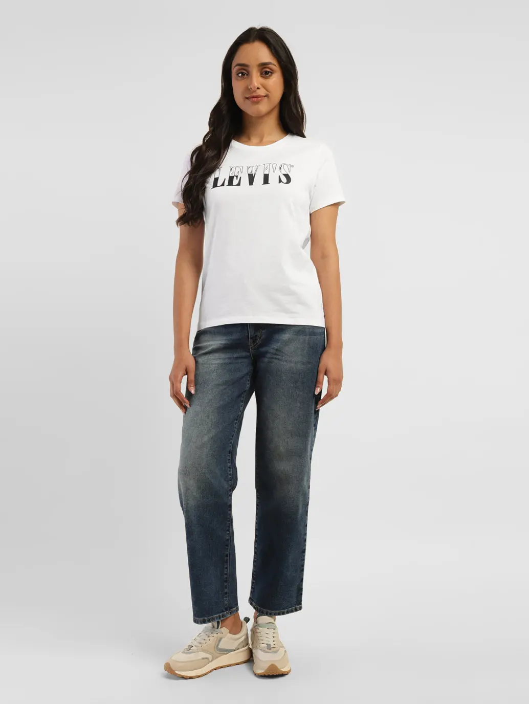 Women's Brand Logo Crew Neck T-Shirt 6