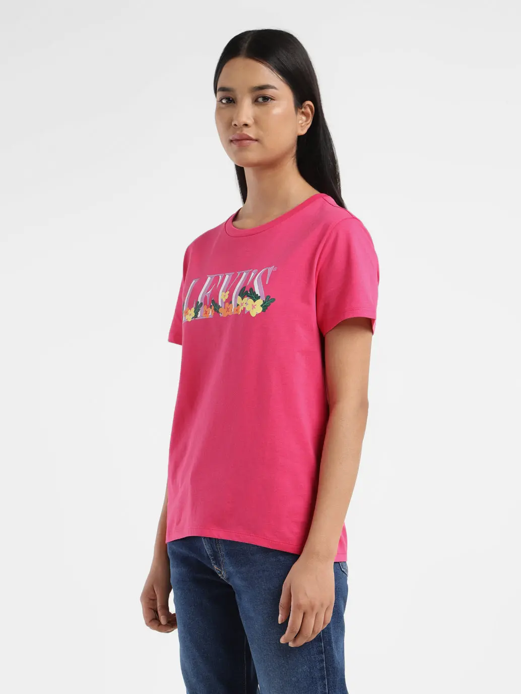 Women's Graphic Print Crew Neck T Shirt 1