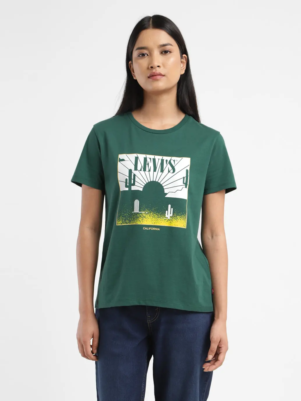Women's Graphic Print Crew Neck T Shirt 1