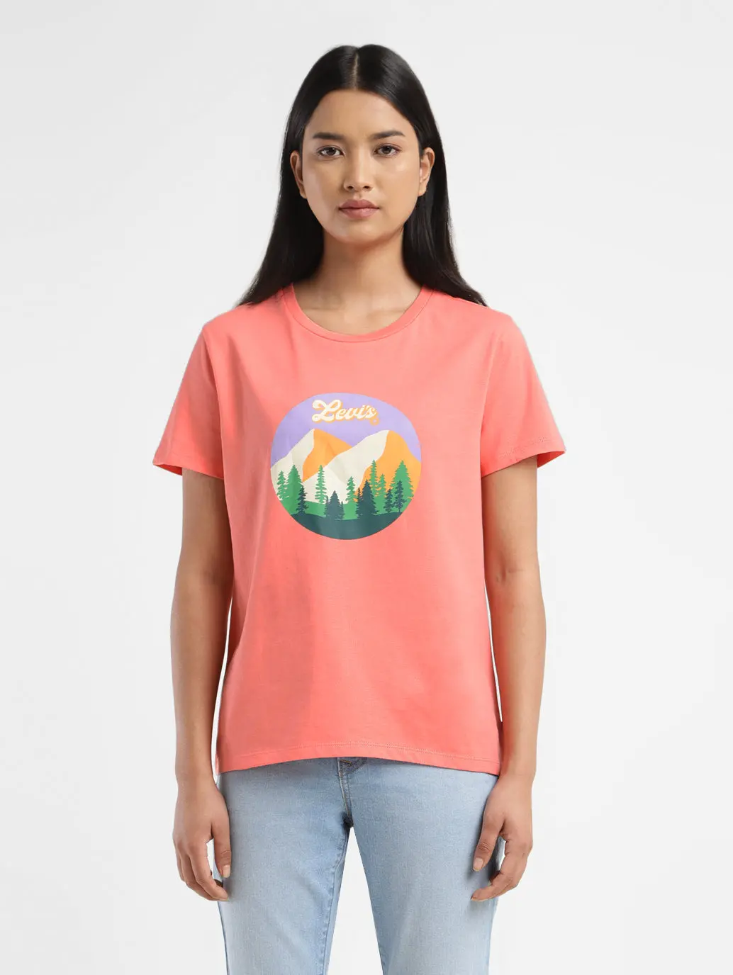 Women's Graphic Print Crew Neck T Shirt 2