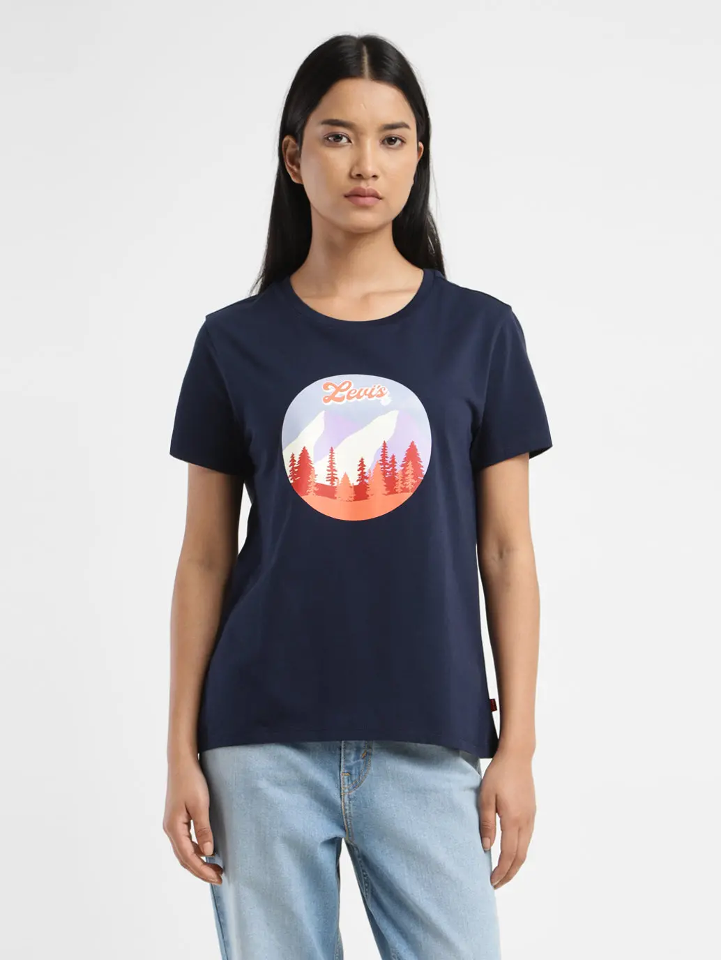 Women's Graphic Printed Crew Neck T-Shirt 1