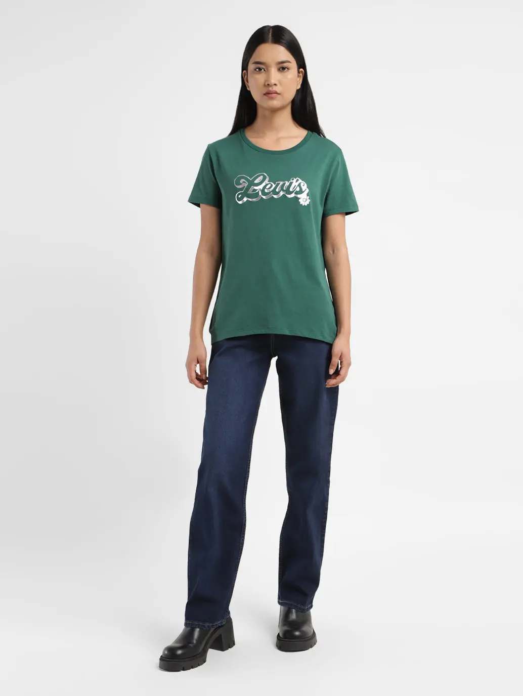 Women's Graphic Print Crew Neck T-Shirt 6